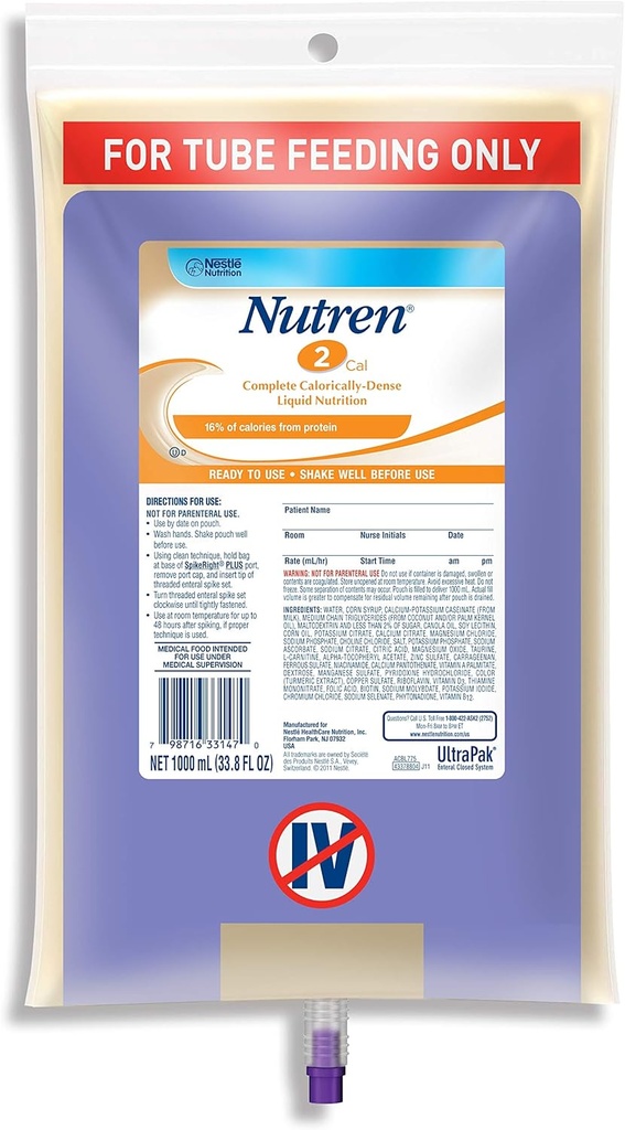 Nestle Clinical Nutrition Nutren 2.0 Nutritional Supplement, Ncl44146H, 1 Pond
