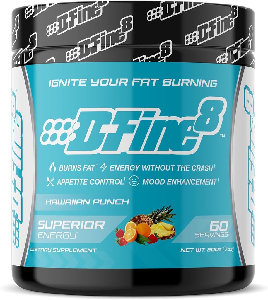 Thermogenic Pre-Workout Energy Powder & Shredding Supplement, Boost Energy Mood & Focus, Sugar Free, Bevat senactiv, Endurance, 300mg Cafeïne, N-Acetyl-L-tyrosine (Hawaiian Punch)