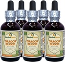Drakenbloedhars (Daemonorops Draco) Tinctuur, gedroogd Hars Liquid Extract (Grote Naam: HerbalTerra, Trots Made in USA) 5x2 fl.oz (5x60 ml)
