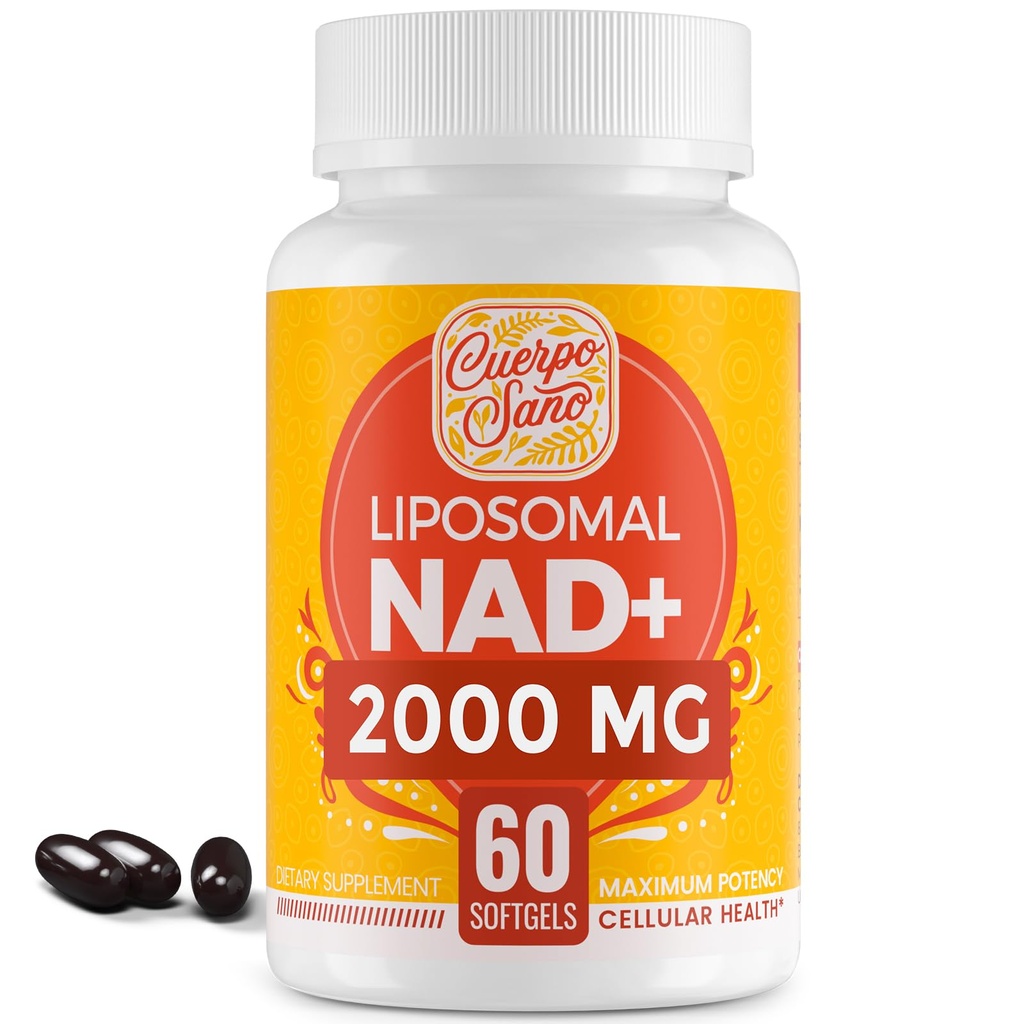 2000 MG NAD-supplement, liposomale NAD+ met hoge absorptie, efficiënter dan Nicotinamide Riboside, Pure & Plus Boosting Supplement, Veroudering van de verdediging, Metabolisme & Cellular, 60 softgels