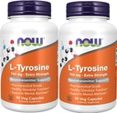 Nu Foods: L-Tyrosine Neurotransmitter Ondersteuning 750 mg, 90 Caps (2 verpakkingen)