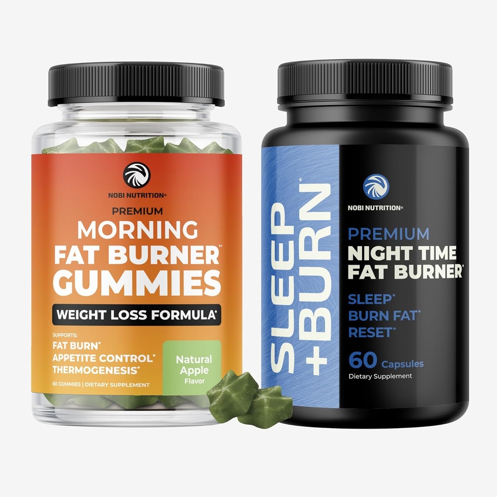 Vetverbrander Gummies en Nachttijd Vetverbrander 24/7 gewichtsverlies Ondersteuning met groene thee & Raspberry Ketones 