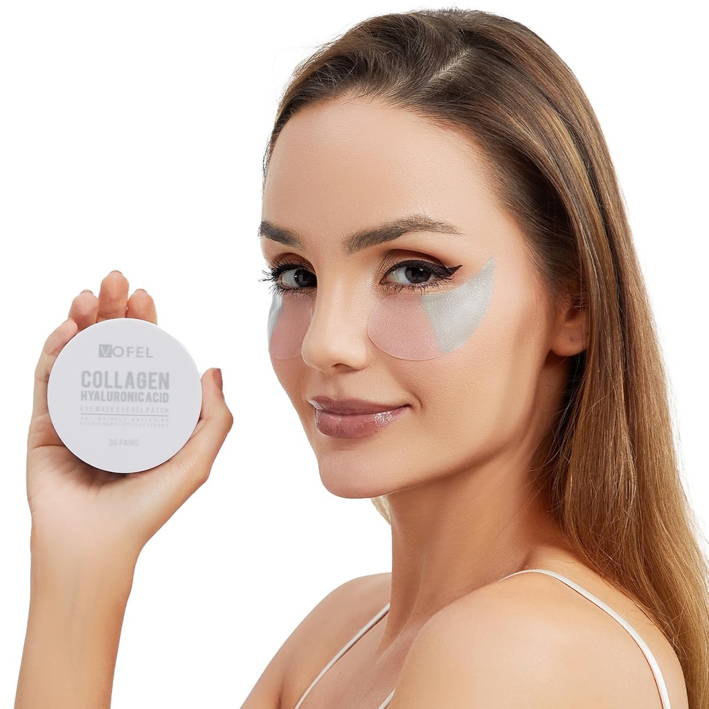 Onder Eye Patches voor Puffy Eyes en Dark Circles Hydrating Eye Mask met Collageen Eye Gel Pads Verminder rimpels Huidbehandeling 30 Paren