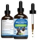 Dierenwelzijn Melkdistel voor katten - Biologische melkdistel, ondersteunt gezonde leverfunctie en ontgifting - Vet-geformuleerd kruidensupplement - 4 oz (118 ml)