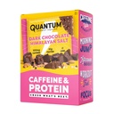 Quantum Energy Square: Energy Bar met Cafeïne & 10g proteïne. Delicious Healthy Snack On The Go. (Veganistisch, Glutenvrij, Sojavrij, Melkvrij) (Donkere Chocolade Roze Himalaya Zout)