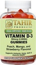 Tahir Halal Vitamine D3 2000 IE Gummies Ondersteunt Bone & Immune Health, bevordert spierfunctie, Glutenvrij, Gelatinevrij, 90 Natural Fruit Smaak Gummies, Made in USA