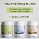 INJA Wellness Veg Collageen supplement voor vrouwen, mannen, 100% vegetarisch collageen, alleen originele Veg collageen poeder, Geen toegevoegde suiker, verbetert huid en haar gezondheid, verminderen fijne lijn en rimpels,