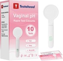 Gespecialiseerd Vrouwelijke Vaginale pH-balanstest Sticks 10 stuks, Gistinfectie Detection kit, BV Test, Ontworpen voor vrouwen, Veilig en hygiënisch