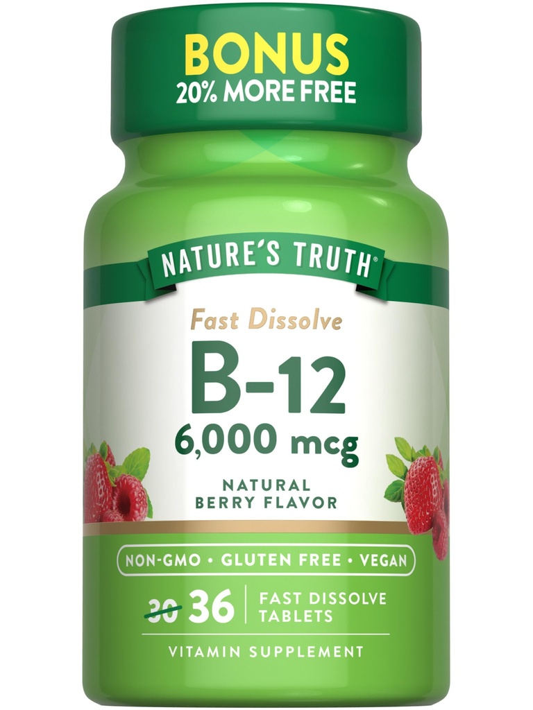 De waarheid van de natuur B12 Vitamine 6000 mcg 