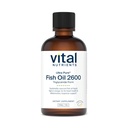 Vitale voedingsstoffen - Ultra Pure Visolie 2600 (Farmaceutische kwaliteit) - Hi-Potency Diepzee vloeibare visolie, Cardiovasculaire ondersteuning, natuurlijke citroensmaak - 8 Fl Oz per fles