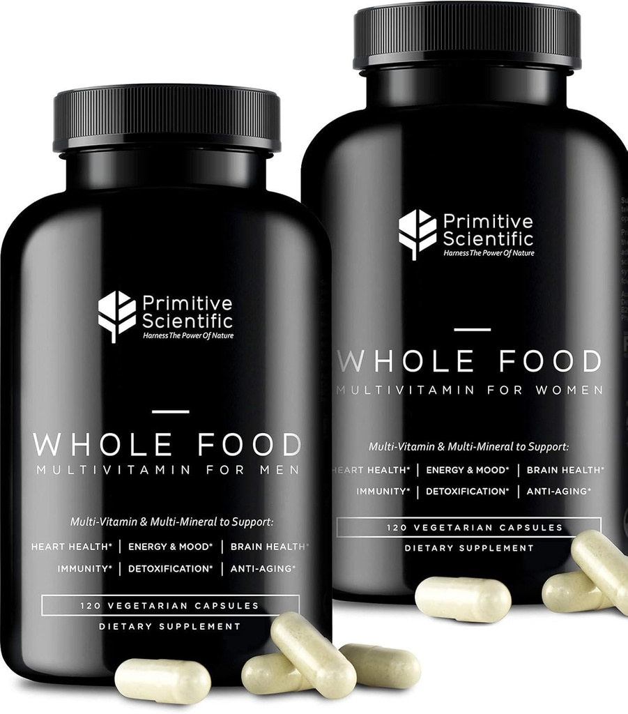 Whole Food Men & Womens Supplement for Holistic Health (Bundle) 