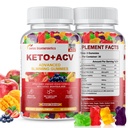 Gommies de vinaigre de cidre de pomme de Keto, supplément de régime alimentaire Gommy de Keto, Gommies de vinaigre de cidre de pomme avancé de 1500mg avec folate, B12.B6 et Keto soutien pour les femmes hommes, sans gélatine, végétalien et non-OGM (multi-arôme)