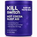 Killswitch Slaaphulp voor volwassenen Fall Slaap Snel & Wake Verfrist, Suikervrije Hot Chocolate Supplement - Magnesium, Tart Cherry, L-Theanine & More for Restful Sleep, 30 Servings, Made in USA