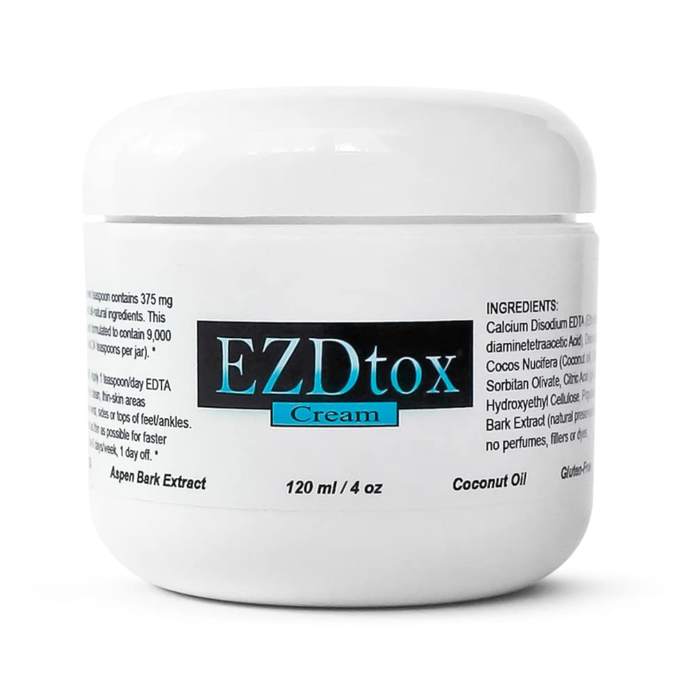 EZDtox Cream - Heavy Metal EDTA Detox - 1 maand levering - 4 oz. Jar