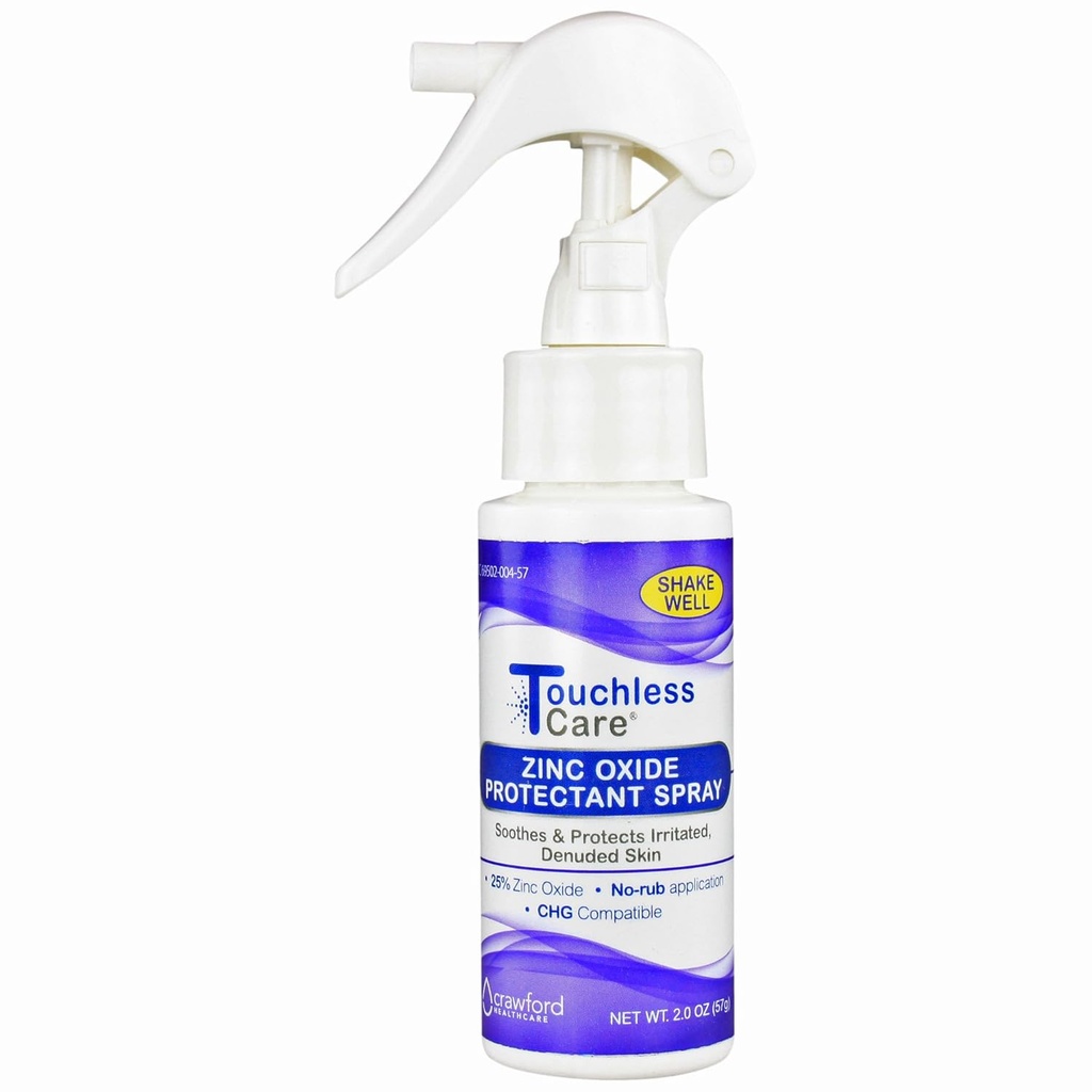 Zinkoxide beschermspray, snelle verlichting van Adult Luper Rash veroorzaakt door Adult Incontinence, Makkelijk aan te brengen Touch Free Spray, Eases Skin Irritation, No Messy Creams (2 oz) - 62402
