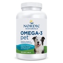 Nordic Naturals Omega-3 Huisdier, ongearomatiseerd - 180 Zachte Gels - 320 mg Omega-3 Per Zachte Gel - Visolie voor honden met EPA & DHA - bevordert hart, huid, jas, & Immune Health
