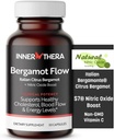 Bergamot Flow Italiaanse Citrus Bergamot + S7 Nitric Oxide, Bergamot Supplement voor hoge cholesterol - Verhoog de bloedstroom, circulatie en energieniveaus - gemaakt met gepatenteerde Italiaanse Bergamonte Extract