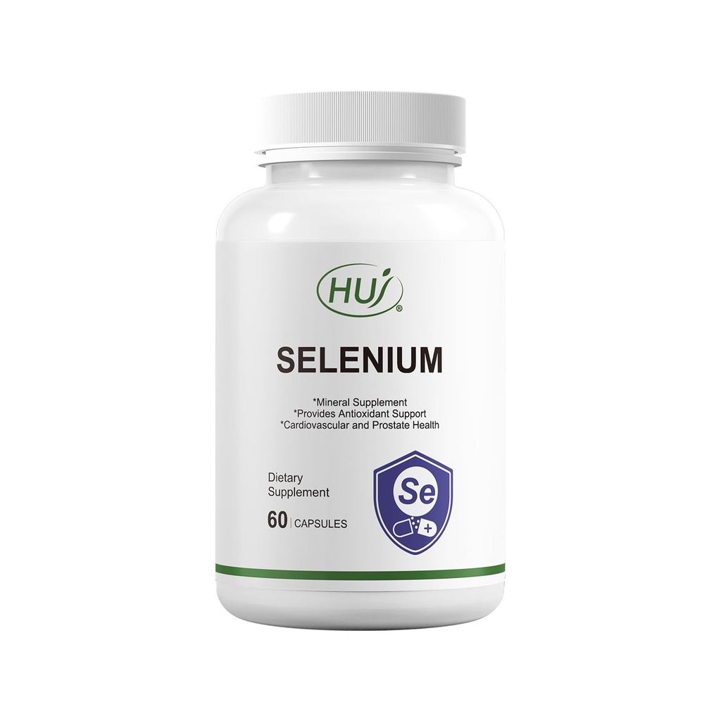HUJ Selenium supplement, 60 capsules, antioxidant ondersteuning, minerale supplement