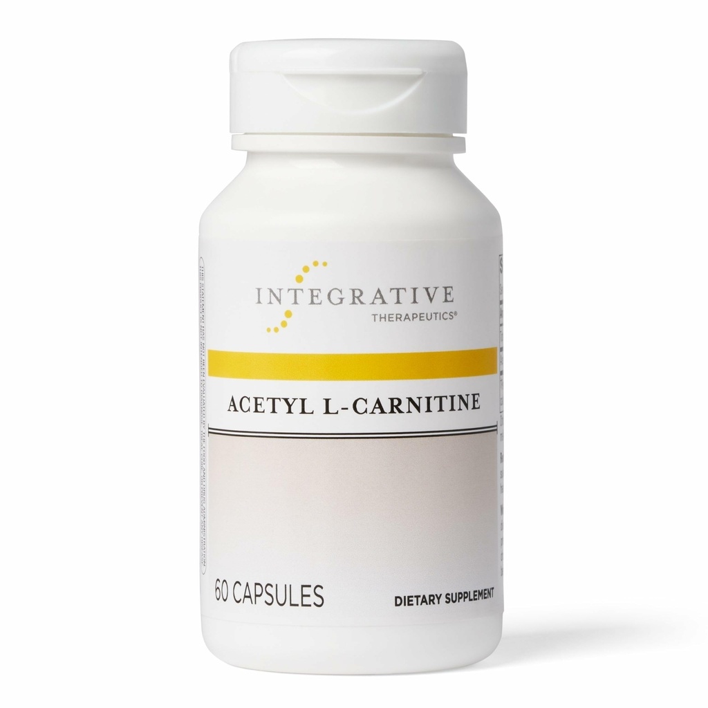 Integrative Therapeutics Acetyl L-Carnitine - Ondersteunt gezonde Cellular Energy Production* - Ondersteunt Nerve Cell Function* - Veganistisch, Glutenvrije & Dairy-Free - 60 Capsules (30 Servers)