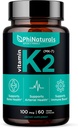PhiNaturals Vitamine K2 Mk7 100 mcg Vegan 60 Capsules Bone Health Hart Hart Hart- en vaatziekten - VIT k-2 MK-7 100 mcg supplement van Natto