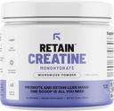 RETENIR la poudre monohydratée de créatine (60 portions) - 100 % micronisé haute absorption de créatine monohydratée, masse musculaire maigre et récupération