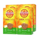 Metamucil, Fiber Thins, Daily Psyllium Husk Fiber Supplement, Ondersteunt Digestieve Gezondheid en Tevredenheden Honger, Apple Crisp smaak, 48 Total Servings (4 Packs van 12)