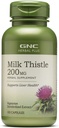 GNC Herbal Plus Milk Thistle 200mg supplement, vegetarisch, ondersteunt gezonde leverfunctie, 100 porties