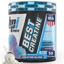 BPI Sports Best Creatine - Creatine Monohydraat Poeder voor mannen en vrouwen, Himalaya Zout - Kracht, Pomp, Duurzaamheid, Spiergroei, Spier Definitie - Geen Bloat - Snow Cone - 50 porties - 10,58 Oz