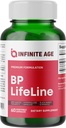 Infinite Age BP Lifeline Capsules, 60 Count - Heart Health Support Supplement met Grapeseed Extract, Nattokinase, Quercetin en Magnesium - Made in The USA
