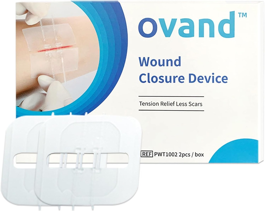 2 Stuks Emergency Laceration Sluitingen, Butterfly Bandaids Wond Sluiting, Chirurgische Laceratie Reparatie zonder naaien, Quick Clot, Noodwonden Sluitingen Apparaat (PU)