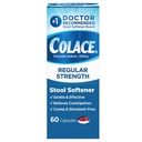 Colace Regular Strength Stool Softener 100 mg Capsules 60 Count docusaat natriumkruik Softener voor een zachte betrouwbare verlichting