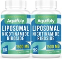 Supplément liposomique de nicotinamide riboside 2000 mg avec TMG et Pterostilbène pour l'absorption maximale, supérieure à NAD, boosting NAD+, énergie cellulaire et défense de l'âge, 120 Softgels