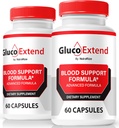NutraRize (2 Pack) Gluco Extend Capsules, Officiële GlucoExtend Pillen ter ondersteuning van duurzame energie, Premium Blood Vessel Cleaner, GlucoExtend Detox Glyco Optimizer, Circulatie Ondersteuning (120 Capsules)