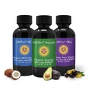 C60 Evo All-Natural Eetbare Oliën, Mini Oil Sampler set met Pure C60 ESS60, Immune Ondersteuning en Gezamenlijke Ondersteuning Supplement met Olijfolie, Avocado Oil & MCT Coconut Oil, Set van 3, 2 oz