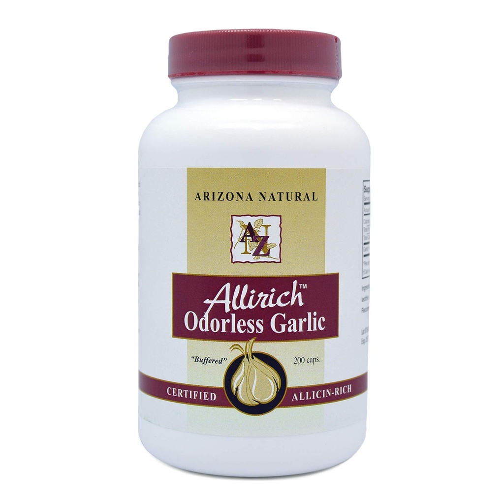 Allirich (Allicin-Rich) Odorless Knoflook Soft-gels