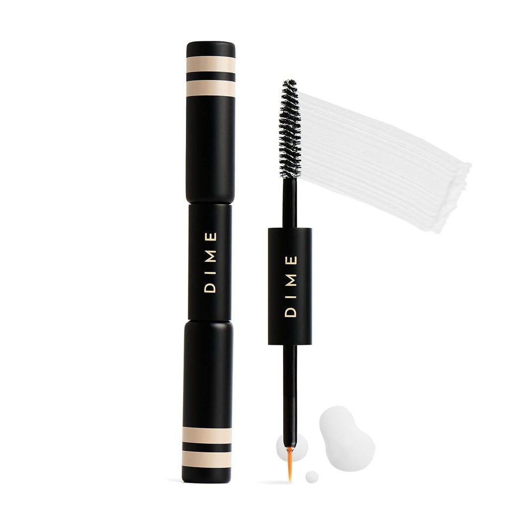 DIME Beauty Boost Duo, Travel-Sized Eyelash Boost Serum and Eyebrow Enhancement Gel Combo, Lash en Eyebrow Growth Serum, 3 ml van elke