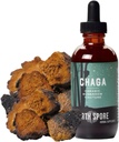 North Spore Chaga Mushroom Tincture | Energy & Wellness Boosting Supplement Drops | Adaptogenic Superfood | Dual Extract Organic Blend, 100% Fruiting Bodies | Non-GMO, Vegan - 2oz