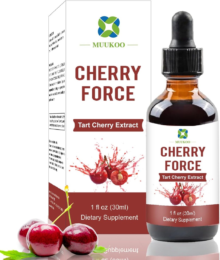 Cherry Force Supplement Tart Cherry Extract Rijk in Phytonutriënten Natuur Tart Cherry Volledig geabsorbeerd Tart Cherry Juice Concentraat