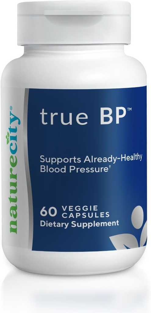 NatureCity True-BP) Suppléments pour soutenir le flux sanguin pour la santé cardiaque.