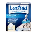 Lactaid Fast Act Lactose Intolerance Relief Chewables with Natural Lactase Enzyme to Prevent Gas, Bloating & Diarree Vanwege Lactose gevoeligheid, On-The-Go, Vanille Twist Flavor, 32 x 1 ct