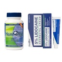 HemRid Plus & Lidocaine Cream Bundle: Uitgebreide zorg voor aambeien Ongemak, vervaardigd in de VS