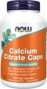 NOW Foods Supplementen, Calcium citraat met vitamine D, Magnesium, Zink, Koper en Mangaan, 240 Veg Capsules