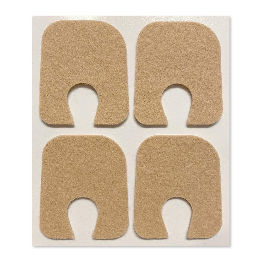 Aetna voet producten - Kleefstof Vilt U-Shaped Callus of Toe Pads, Pack van 100, 1/8" Dikte