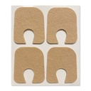 Aetna Foot Products - Adhesive Felt U-Shaped Callus or Toe Pads, Pack of 100, 1/8" Thick