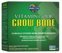 Garden of Life Calcium Supplement - Vitamine Code Groei Bone Made with Whole Foods, Strontium, Magnesium, K2 MK7, Vitamine D3 & C Plus Probiotica for Gut Health, 30 Day Supply