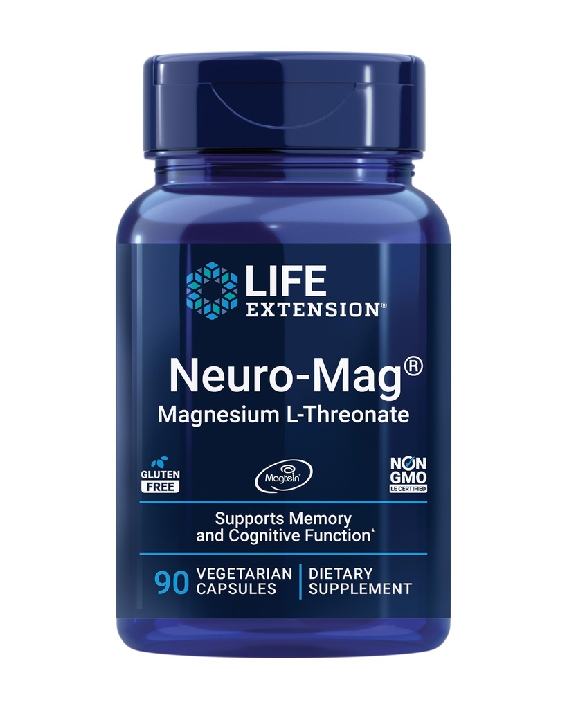 Life Extension Same 400mg & Neuro-mag Magnesium L-threonaatsupplementen voor gewrichts-, lever-, hersengezondheid, geheugen & aandacht, non-GMO, glutenvrij, 60 & 90 aantal