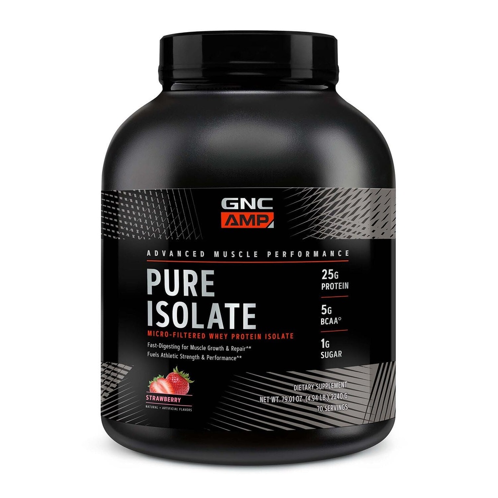 GNC AMP Protéine de lactosérum - Fraise (70 portions)