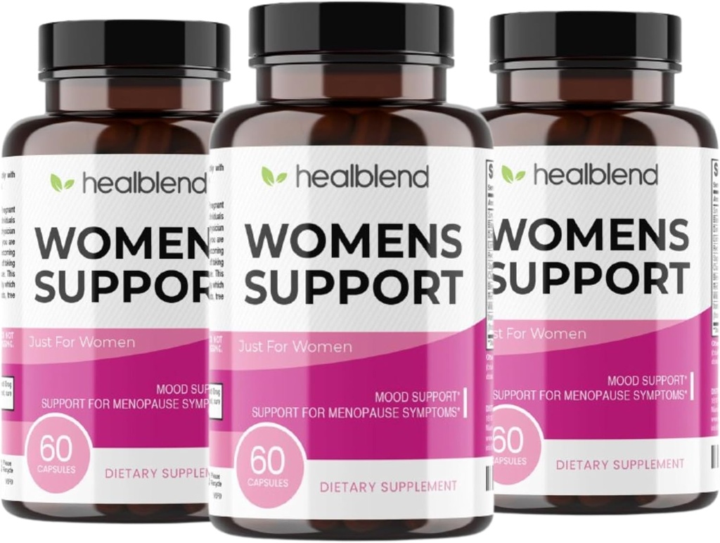 Vrouwen Ondersteuning Complexe Geavanceerde Formule - Vrouwelijke Ondersteuning Supplement voor Hot Flashes, Nacht Sweaters, Symptomen van Perimenopause en Menopauze - Hormone verordening Natuurlijk - 180 Capsules (3 Pack)