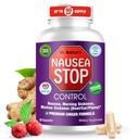 M. Barton Stop Nausées - Gingembre naturel, pilules de secours pour les adultes et les enfants, antinausées, estomac relevé, maladie du matin et grossesse Nausées - essentiels de voyage - 80 capsules (1 paquet)